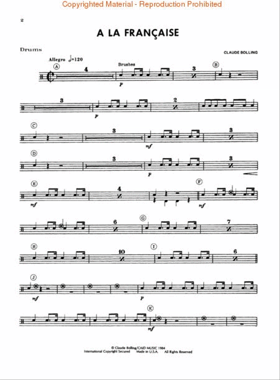 Jazz A La Francaise Jazz A La Francaise Piano Solo scores gallery preview page 4