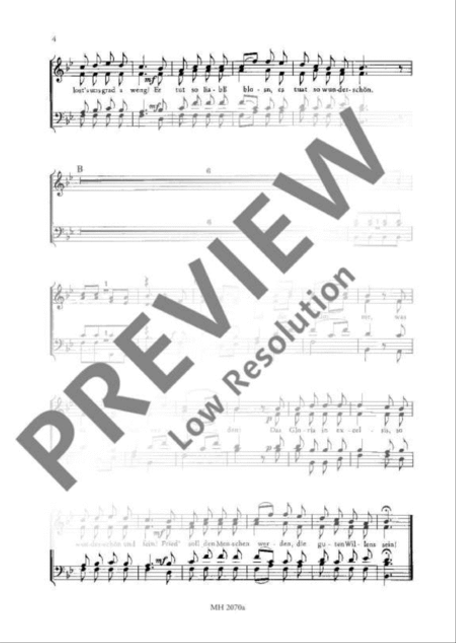 Wössener Weihnachtsmesse Wössener Weihnachtsmesse Mixed Choir scores gallery preview page 5
