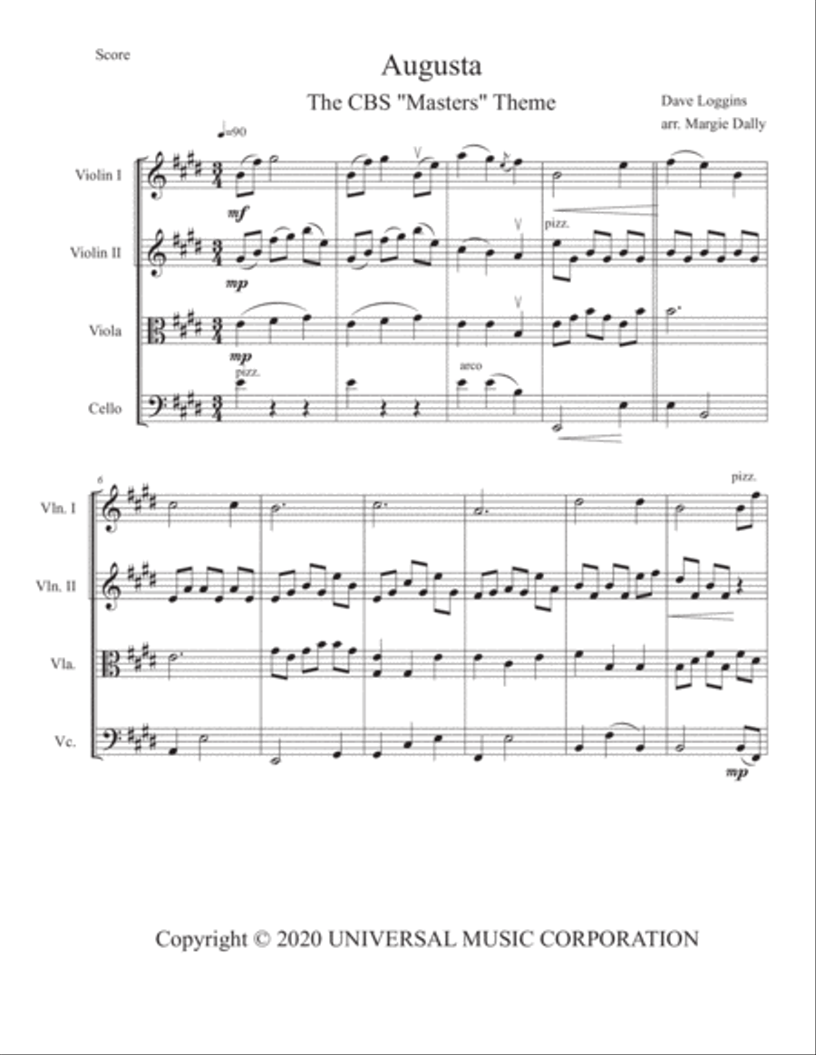 Augusta String Quartet scores gallery preview page 2