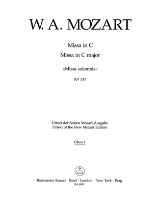 Missa C major, KV 337 'Missa solemnis'