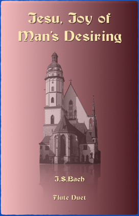 Book cover for Jesu Joy of Man's Desiring, J S Bach, Flute Duet