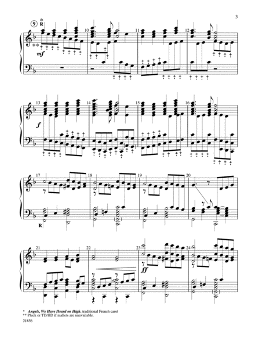 Shepherds, Why This Jubilee? Handbell Choir scores gallery preview page 3