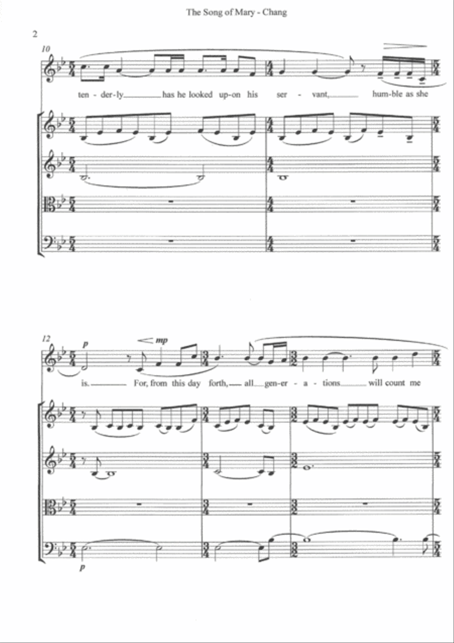 The Song of Mary String Quartet scores gallery preview page 2