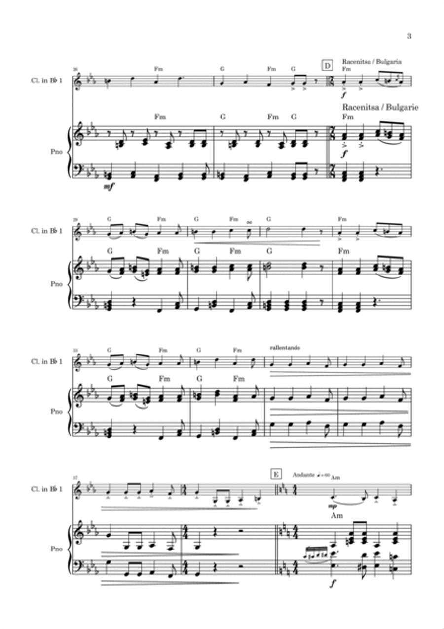 Variations Ukraïni Balkanski Woodwind Duet scores gallery preview page 3