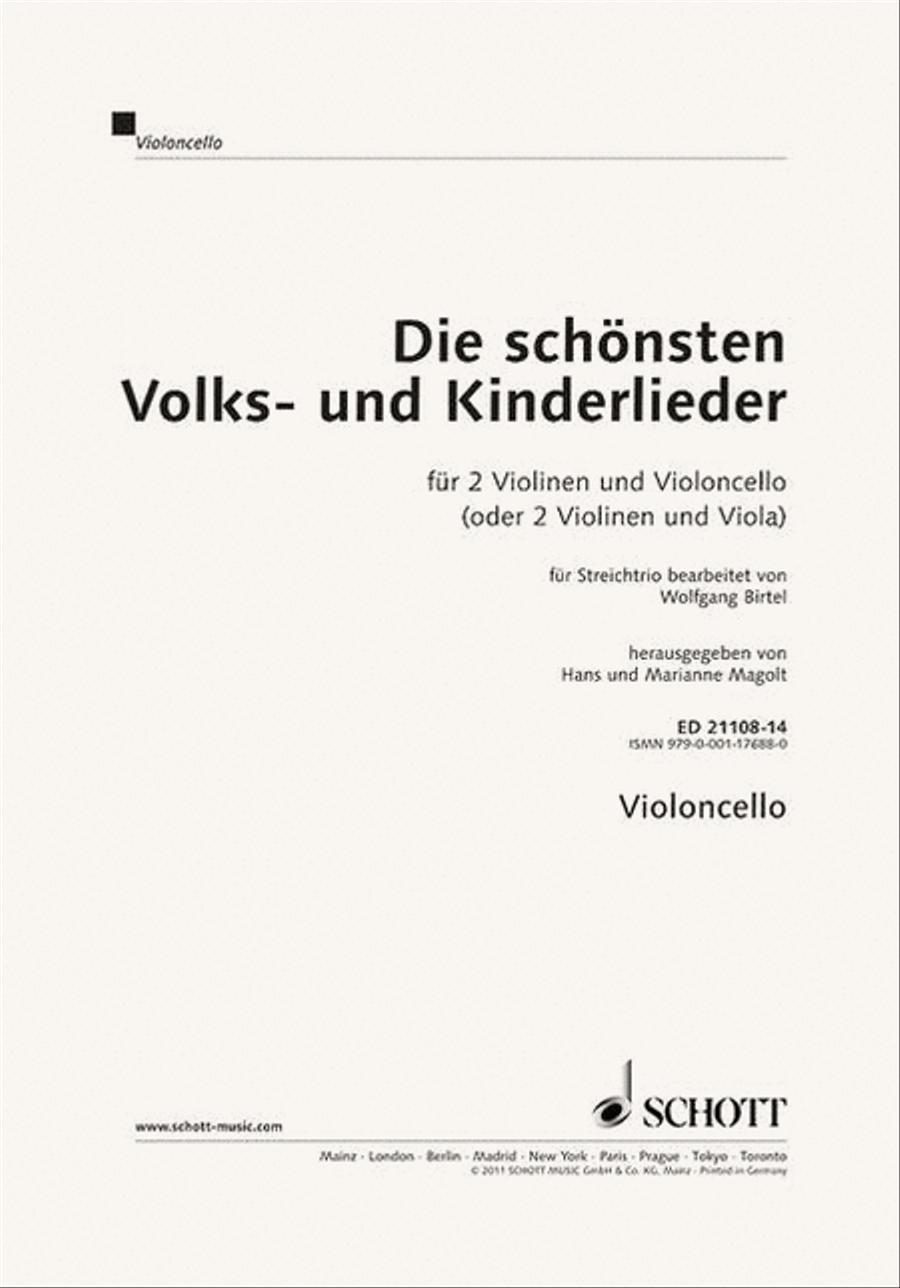 Die schönsten Volks- und Kinderlieder Part scores gallery preview page 1