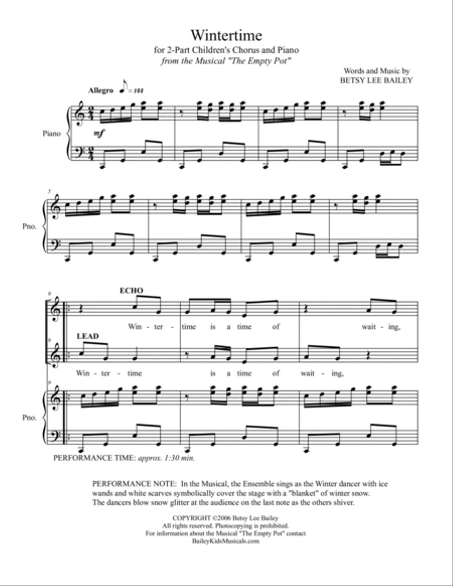 Wintertime 2-Part scores gallery preview page 2