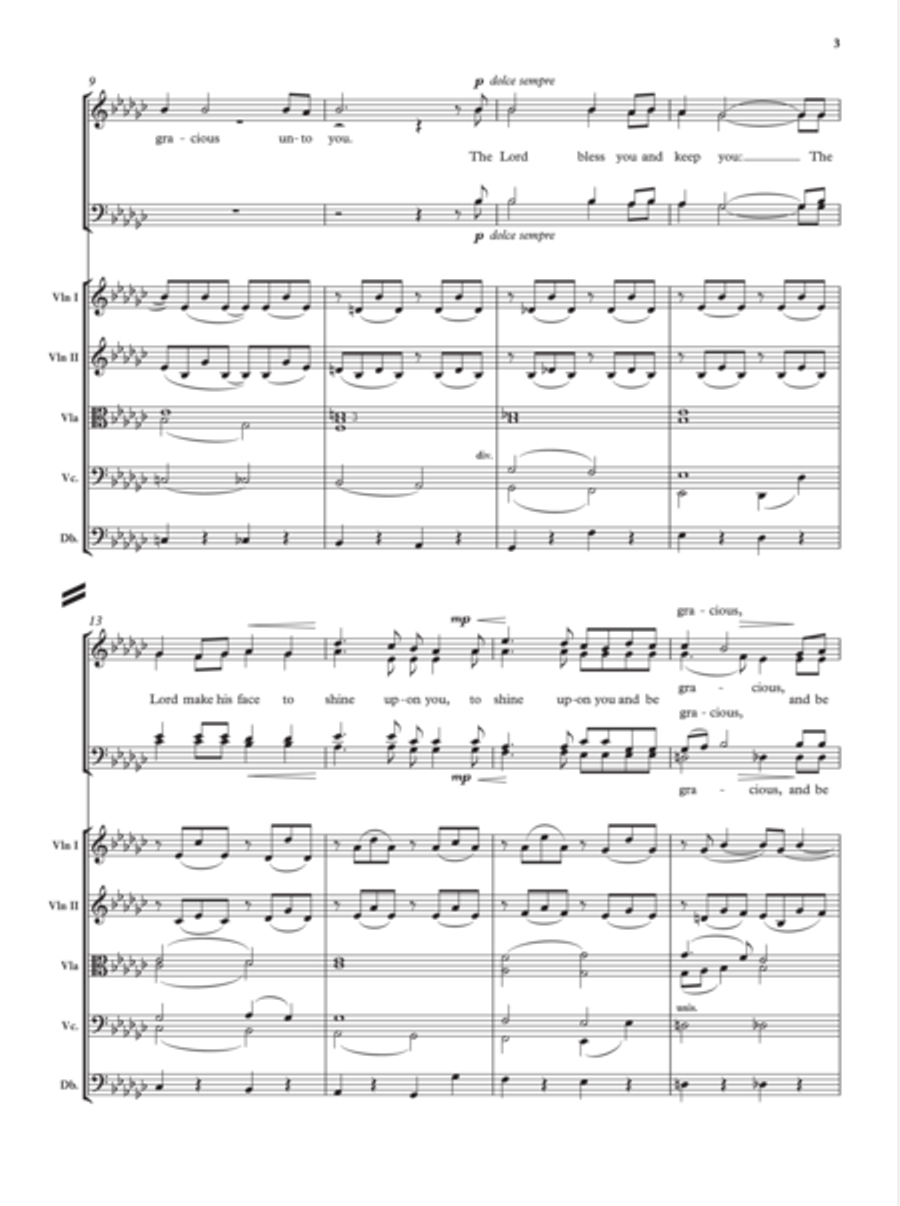 The Lord bless you and keep you 4-Part scores gallery preview page 3