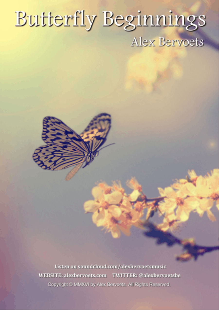 Butterfly Beginnings Piano Solo scores gallery preview page 1