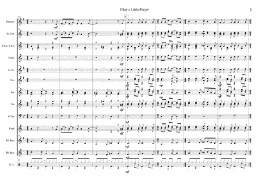 I Say A Little Prayer Small Ensemble scores gallery preview page 3