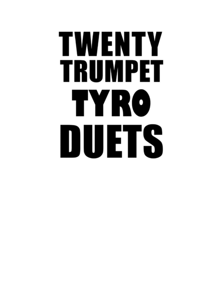20 Trumpet Tyro Duets