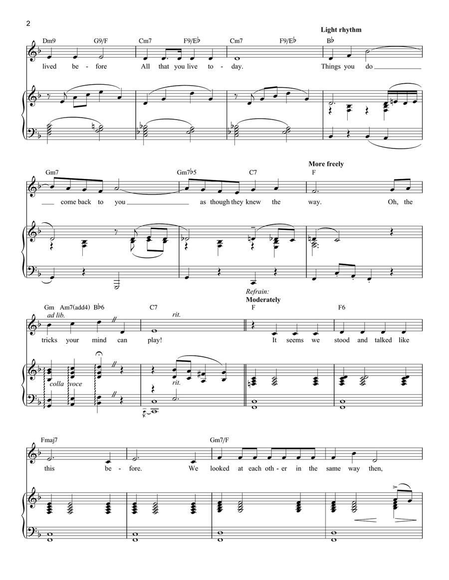 Where Or When Soprano Voice scores gallery preview page 2