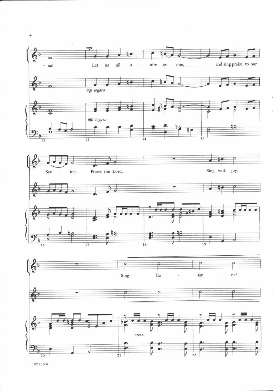 Christ Is Risen Today Unison Choir scores gallery preview page 3