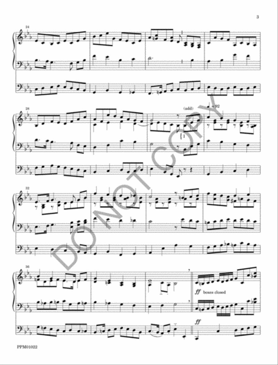 Festival March Organ scores gallery preview page 6
