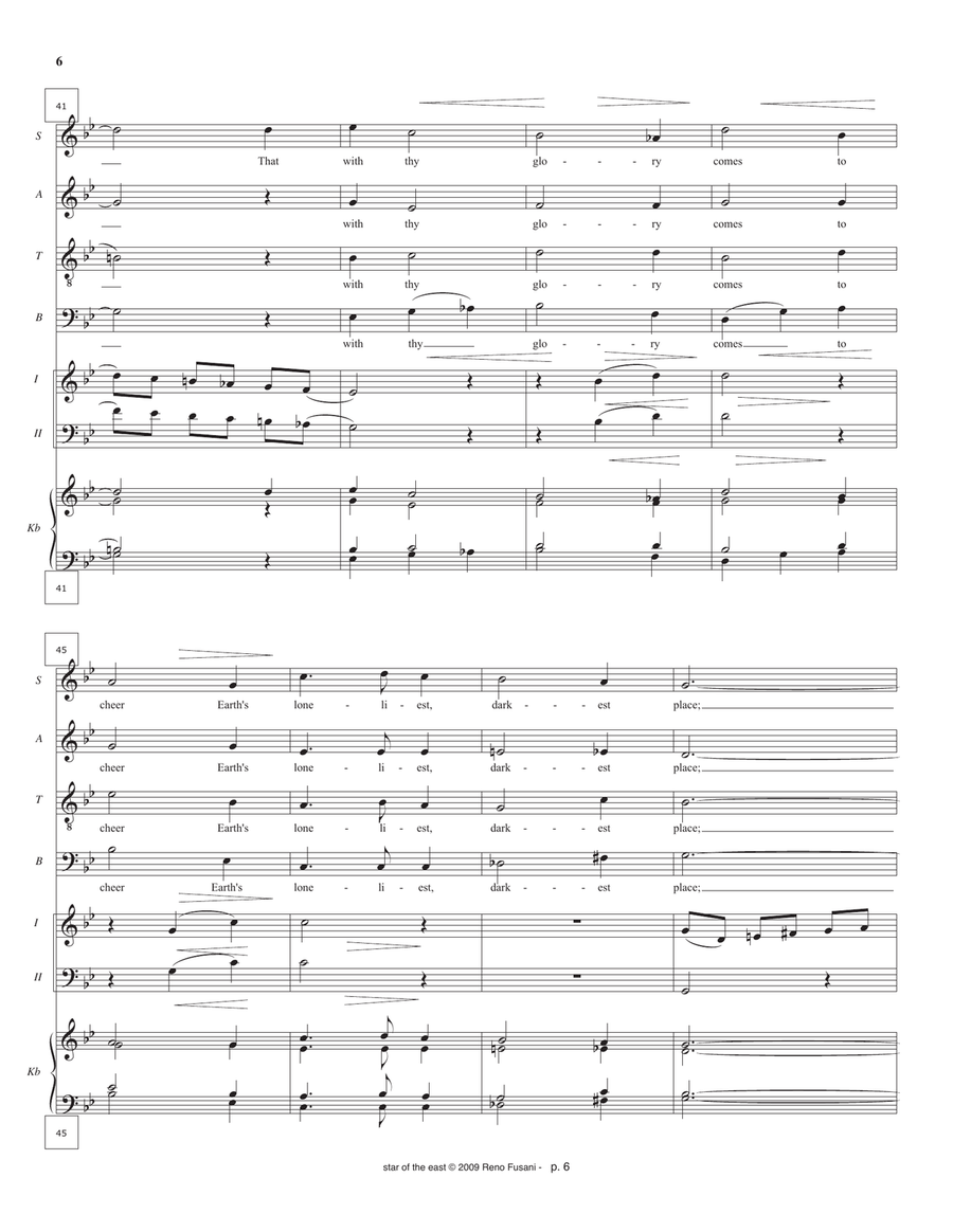 Star of the East Star of the East 4-Part scores gallery preview page 6
