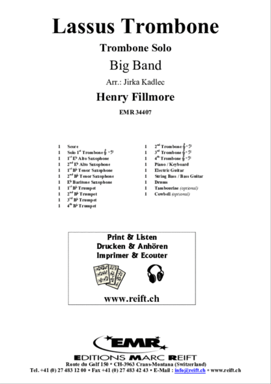 Lassus Trombone Lassus Trombone Big Band scores gallery preview page 2