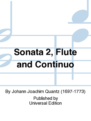 Book cover for Sonata 2, Flute and Continuo