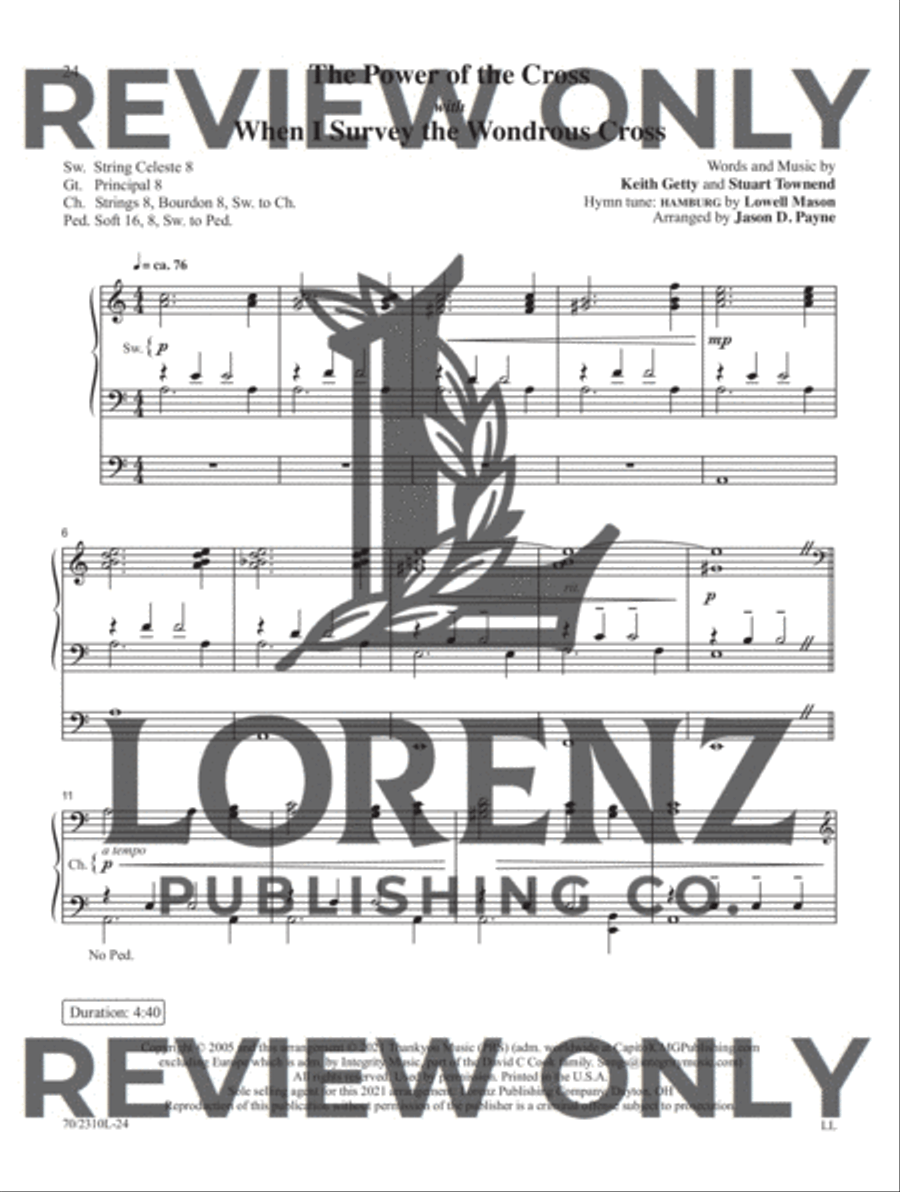 My Hope Is Found Organ Solo scores gallery preview page 14