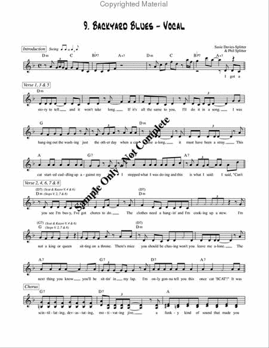 Jazz & Blues for Kids Choir scores gallery preview page 18