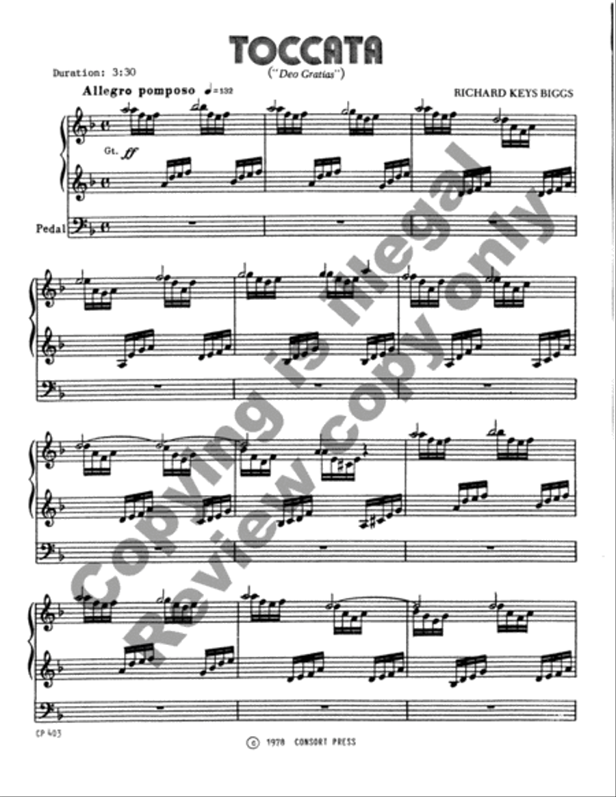 Toccata on 