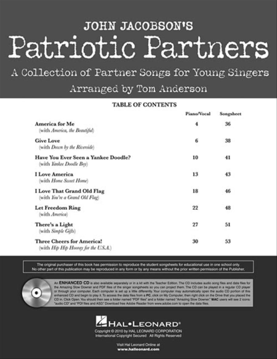 Patriotic Partners Choir scores gallery preview page 2