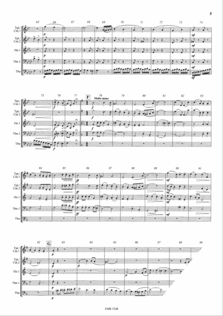 Czardas Brass Quintet scores gallery preview page 5