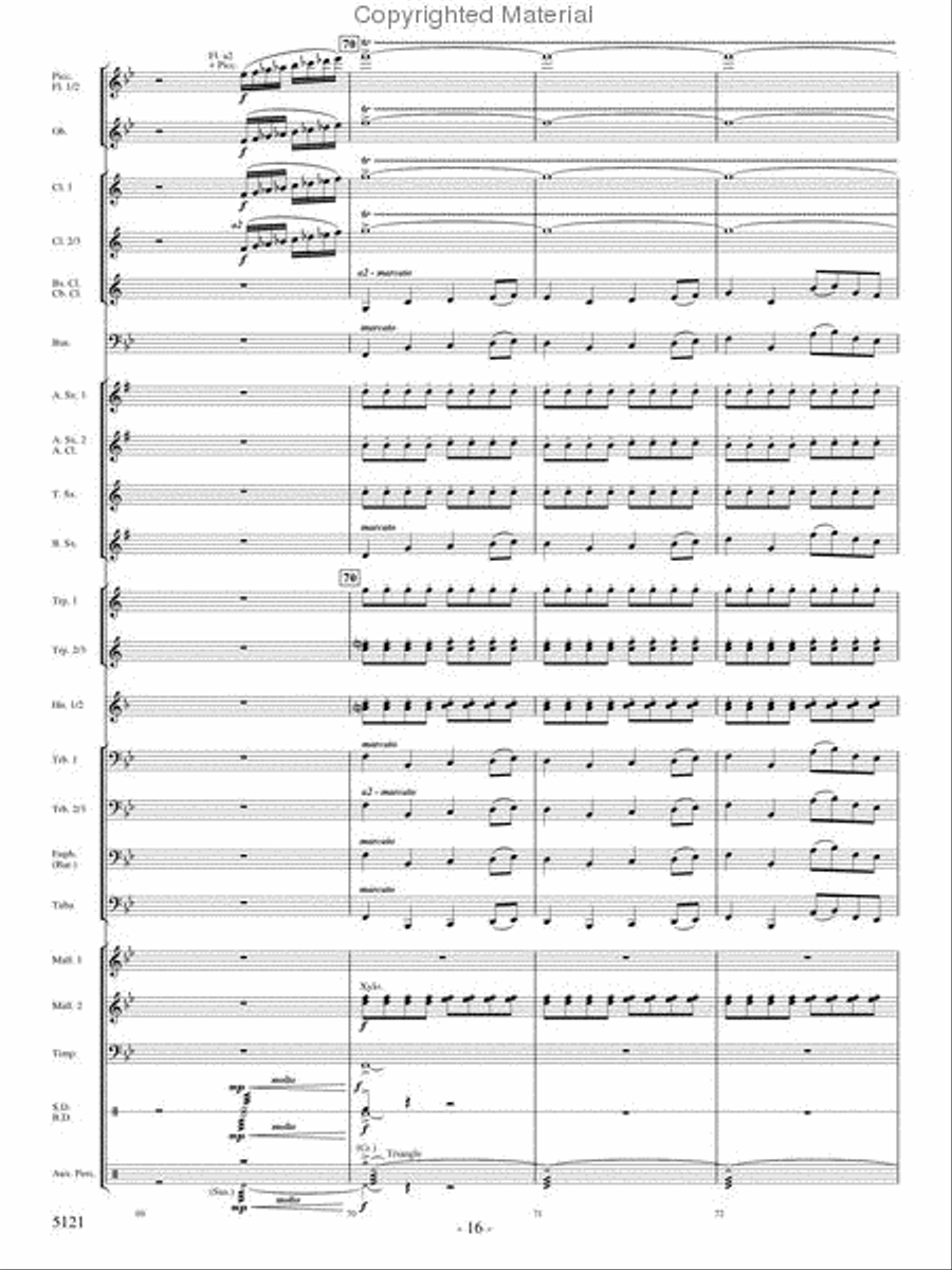 Rise of the Firebird Concert Band scores gallery preview page 15