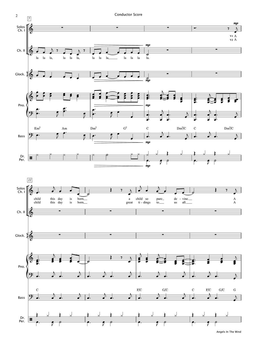 Angels In The Wind (Score & Parts) Choir scores gallery preview page 3