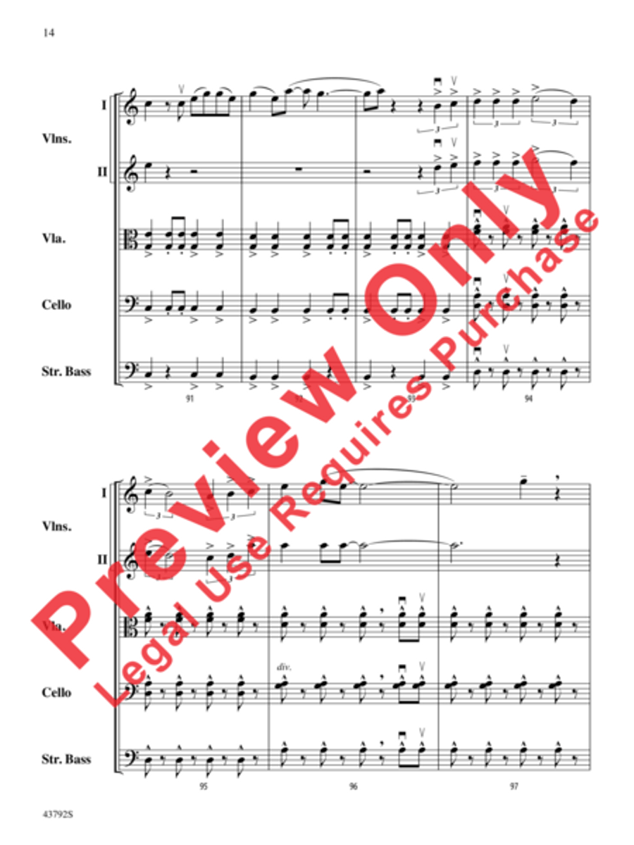 I Don't Want to Miss a Thing String Orchestra scores gallery preview page 33