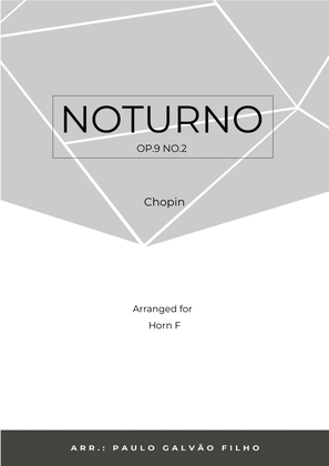 Book cover for NOTURNO OP.9 NO.2 - CHOPIN – HORN SOLO