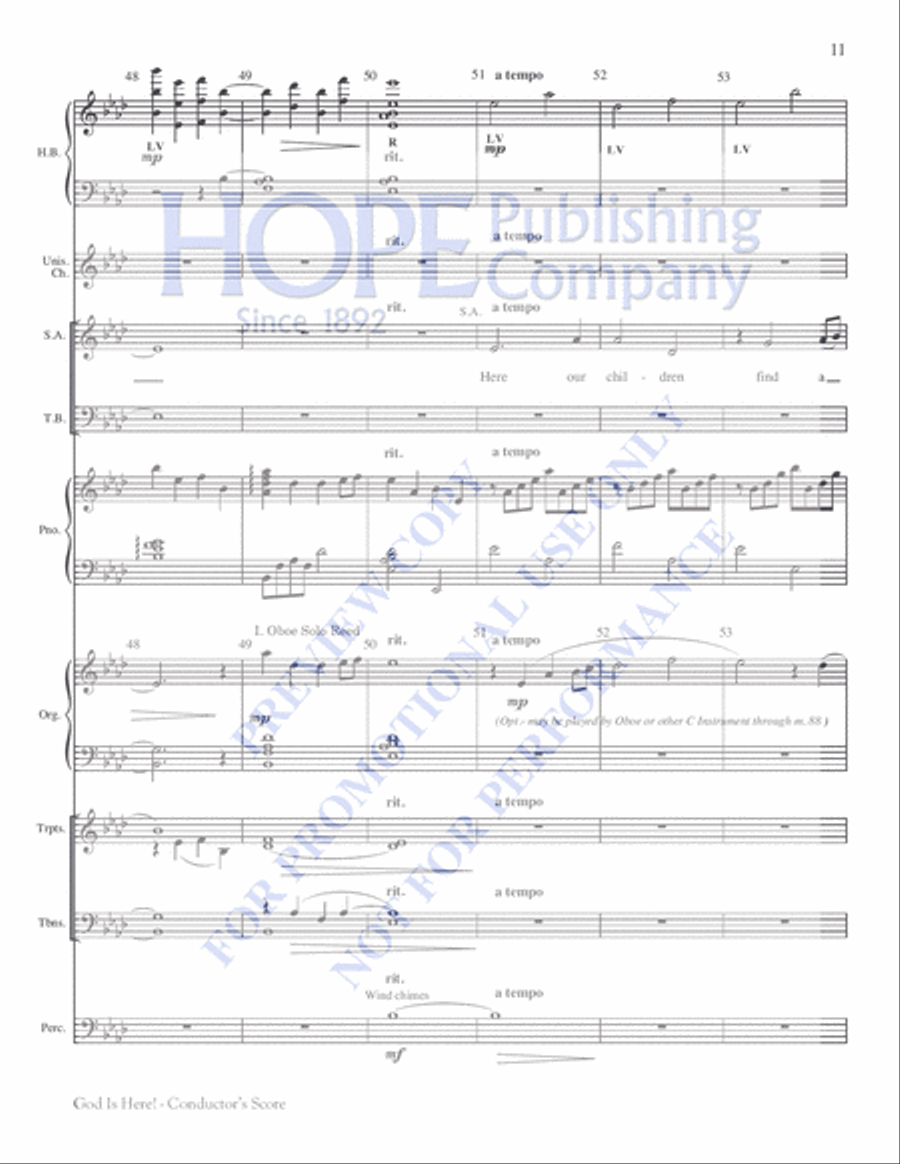 God Is Here! 4-Part scores gallery preview page 11
