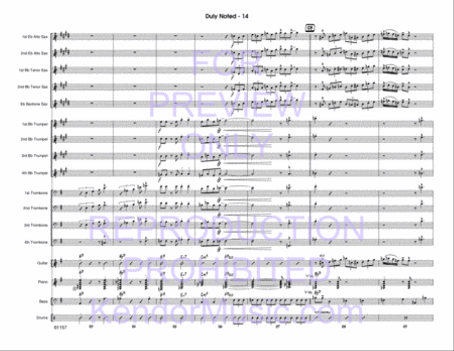 Duly Noted Duly Noted Jazz Ensemble scores gallery preview page 15