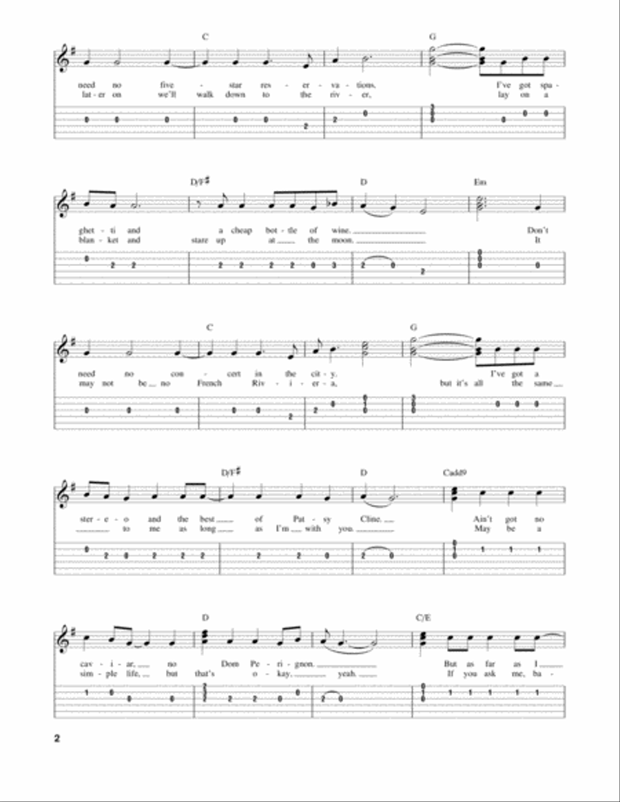 Alright Alright Acoustic Guitar scores gallery preview page 2