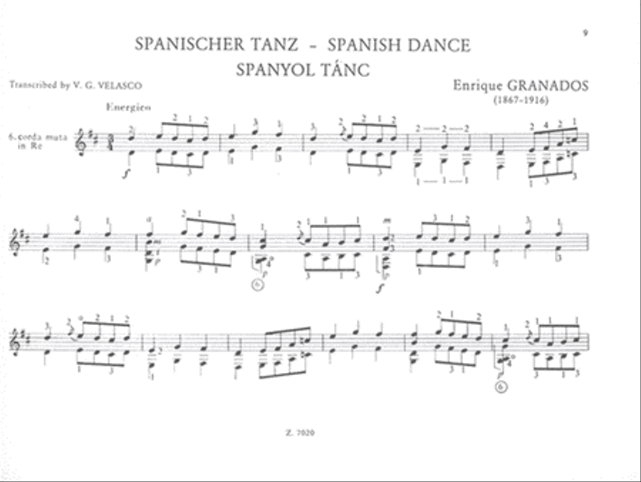 Zwei spanische Tänze Classical Guitar scores gallery preview page 3