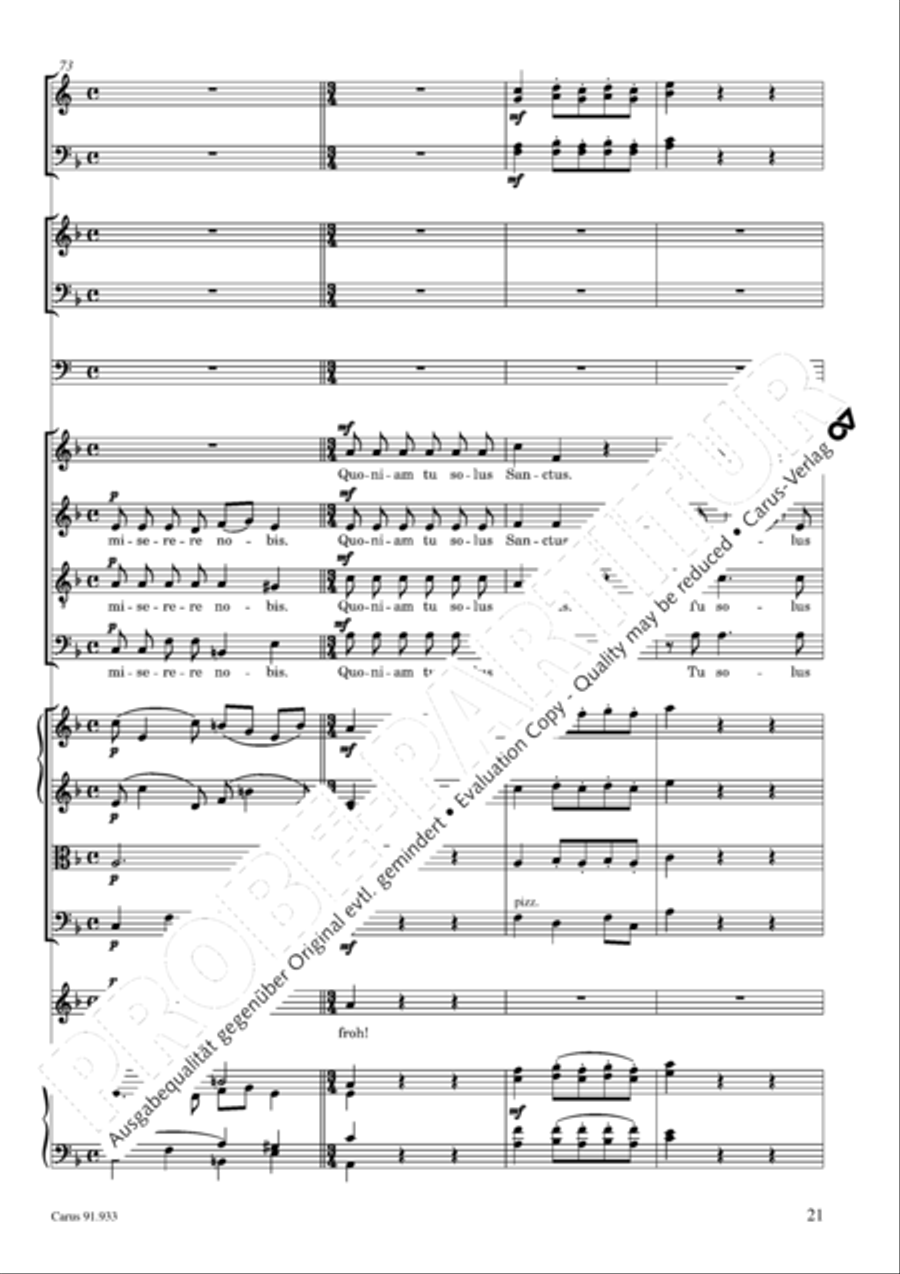 Missa carminum 4-Part scores gallery preview page 24