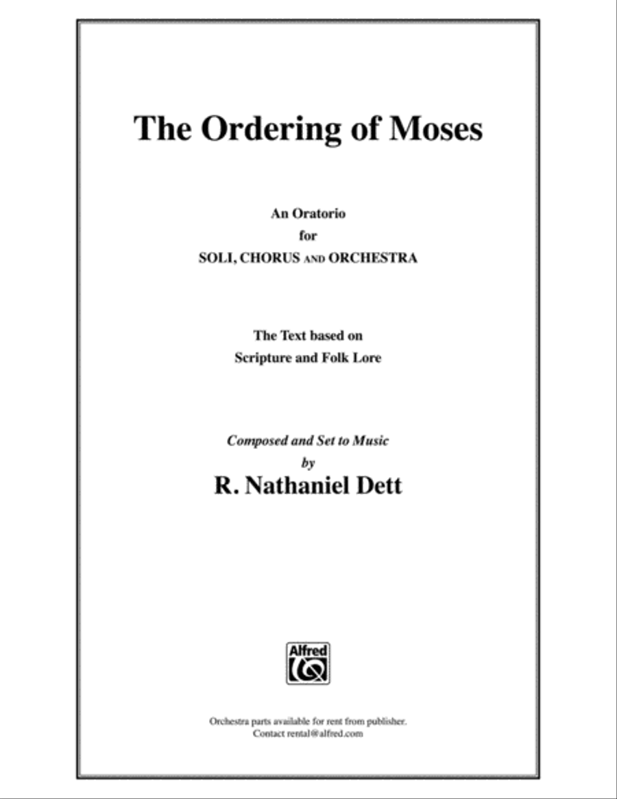 The Ordering of Moses 4-Part scores gallery preview page 2