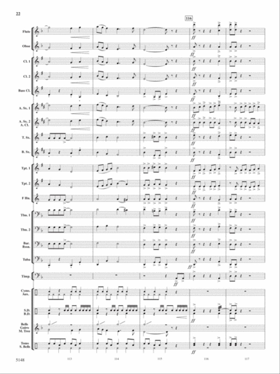 Fire Dance Concert Band scores gallery preview page 21