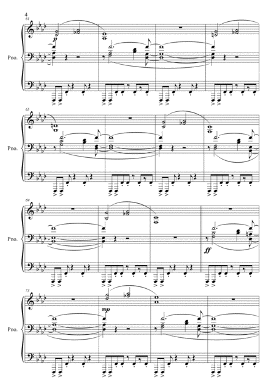 The Thing - End Credits Piano Solo scores gallery preview page 4