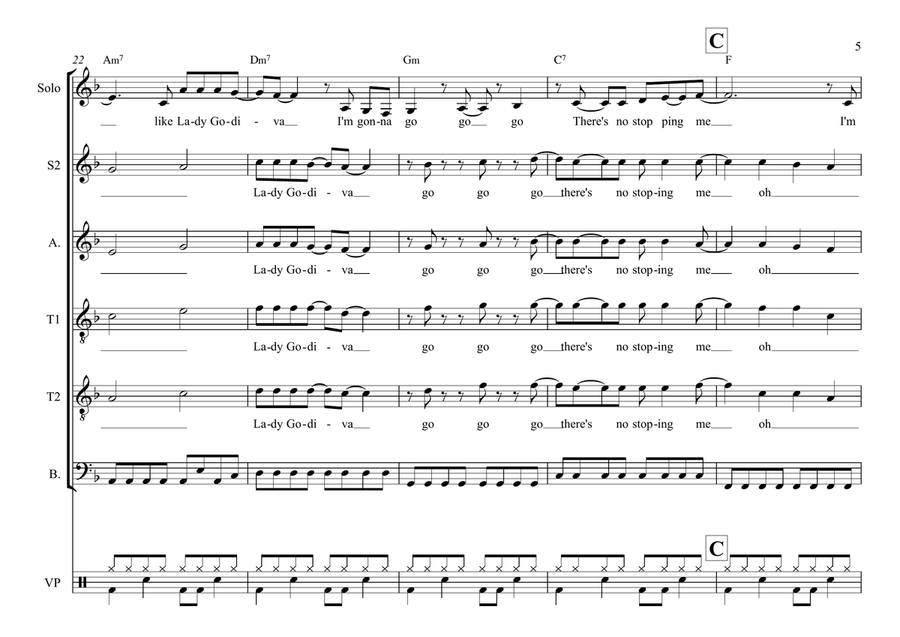 Don't Stop Me Now Divisi scores gallery preview page 5