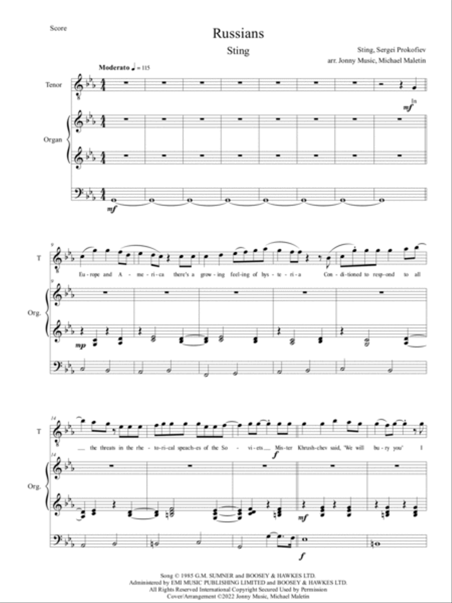 Russians Voice scores gallery preview page 2