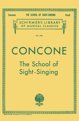 Book cover for School of Sight-Singing
