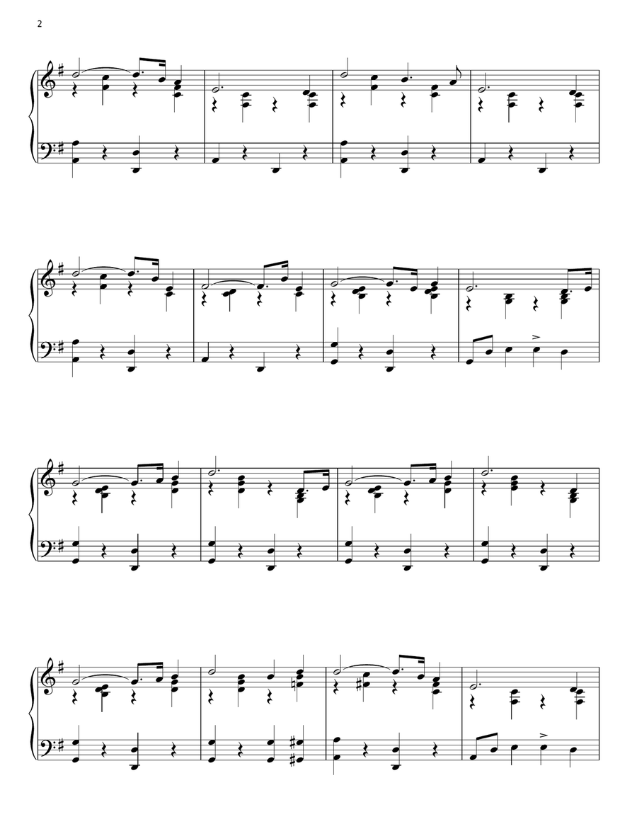 Singin' In The Rain Piano Solo scores gallery preview page 2