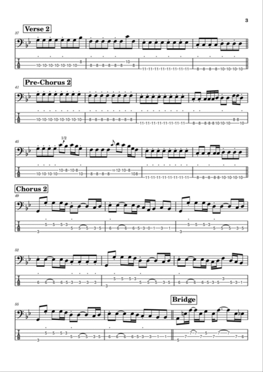 Look Around Look Around Guitar Tablature scores gallery preview page 3