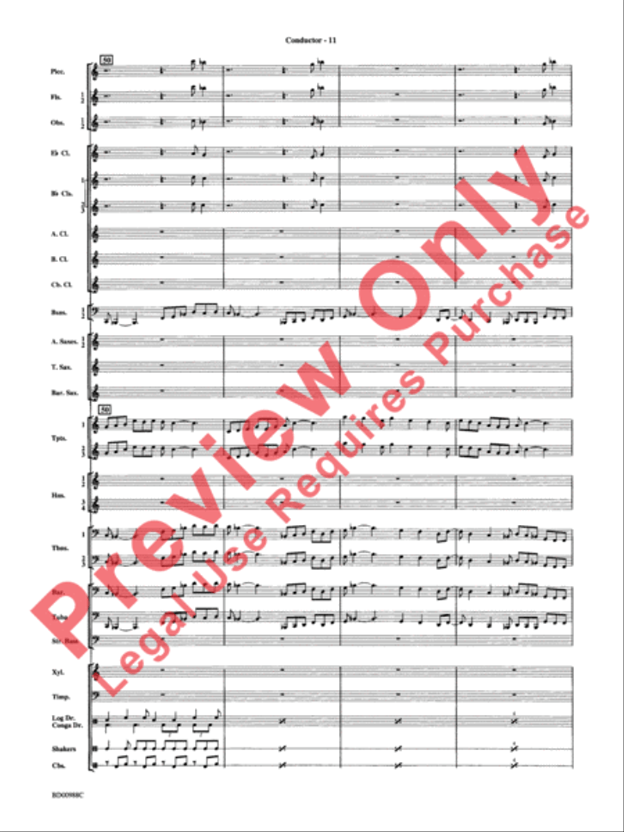 Kilimanjaro: An African Portrait Concert Band scores gallery preview page 14