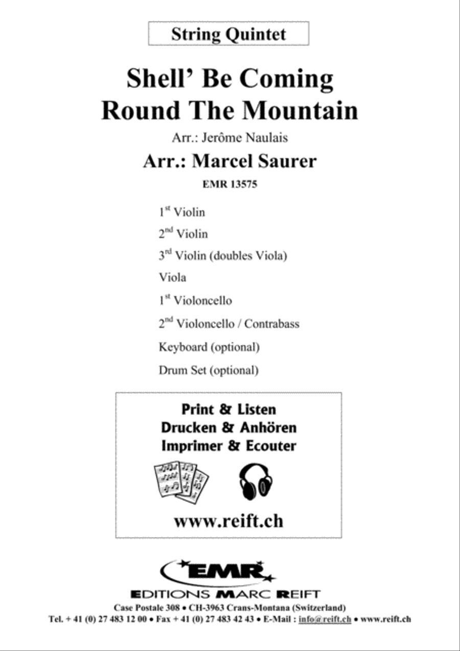 Shell' Be Coming Round The Mountain String Quintet scores gallery preview page 2