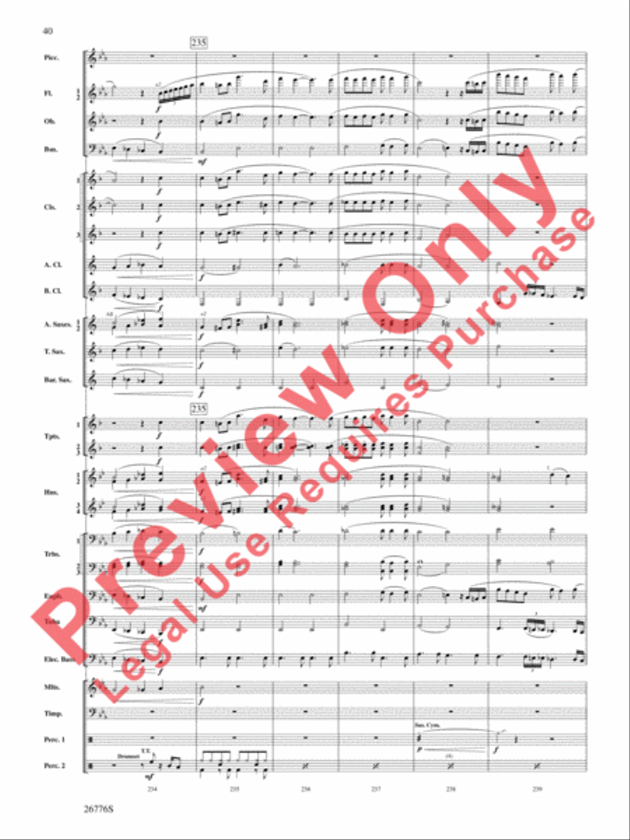 The Music of Disneyland Concert Band scores gallery preview page 41