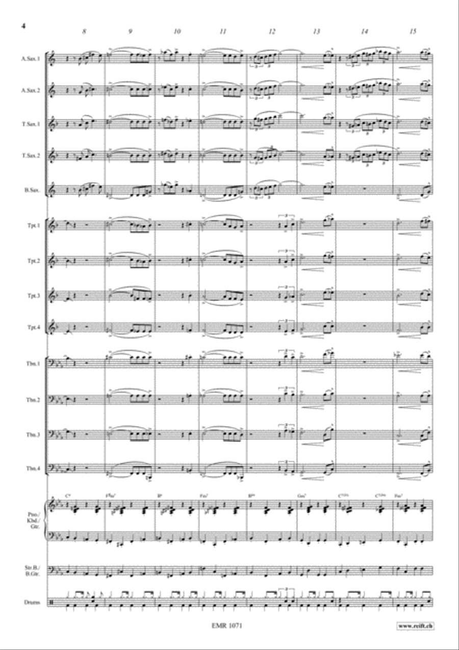 Club Sandwich Big Band scores gallery preview page 5