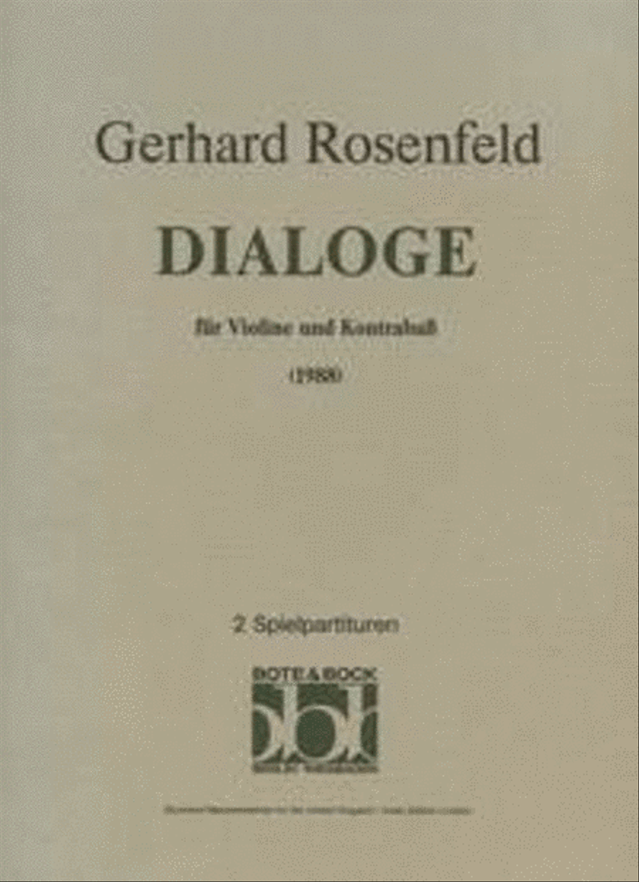Dialogues Double Bass scores gallery preview page 1