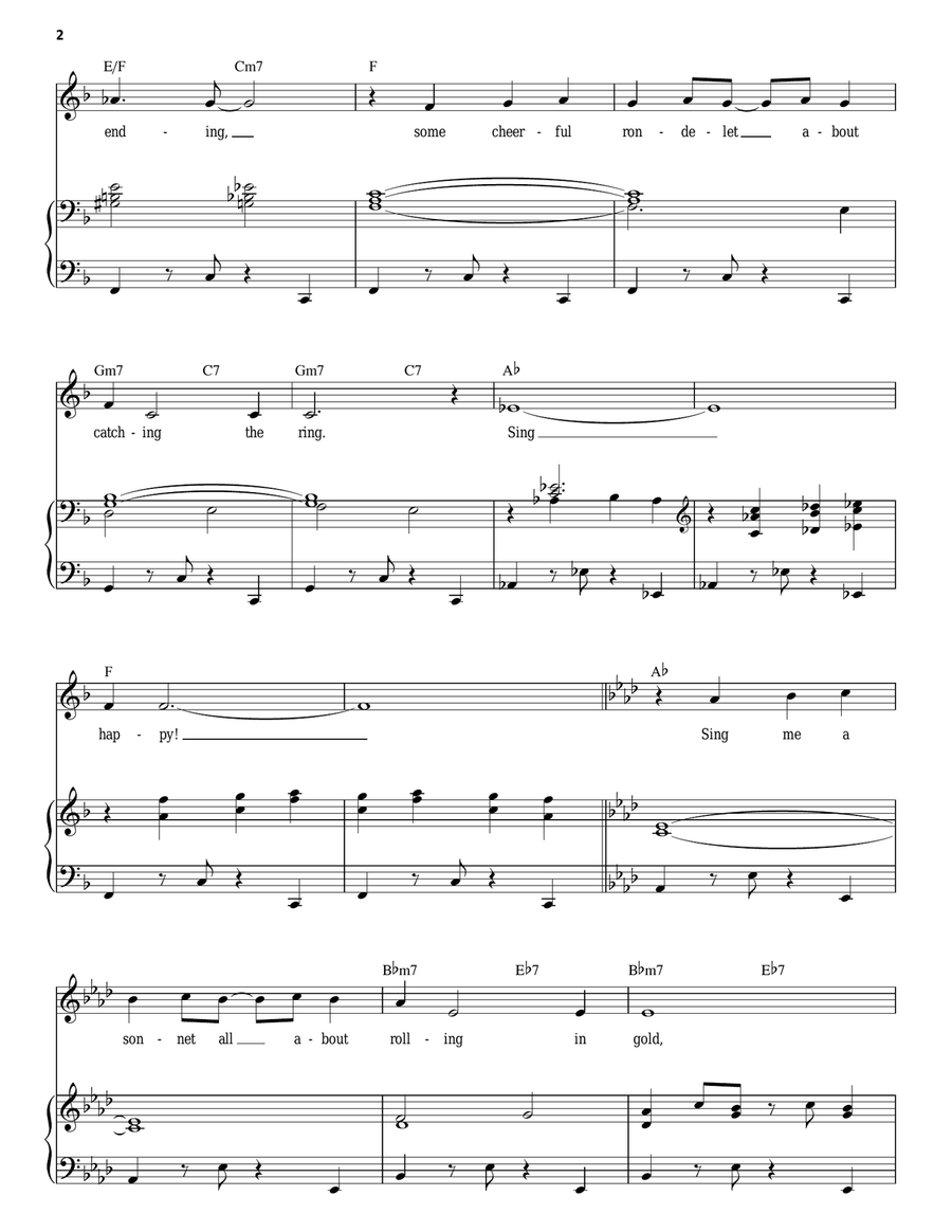 Sing Happy Sing Happy Piano, Vocal scores gallery preview page 2