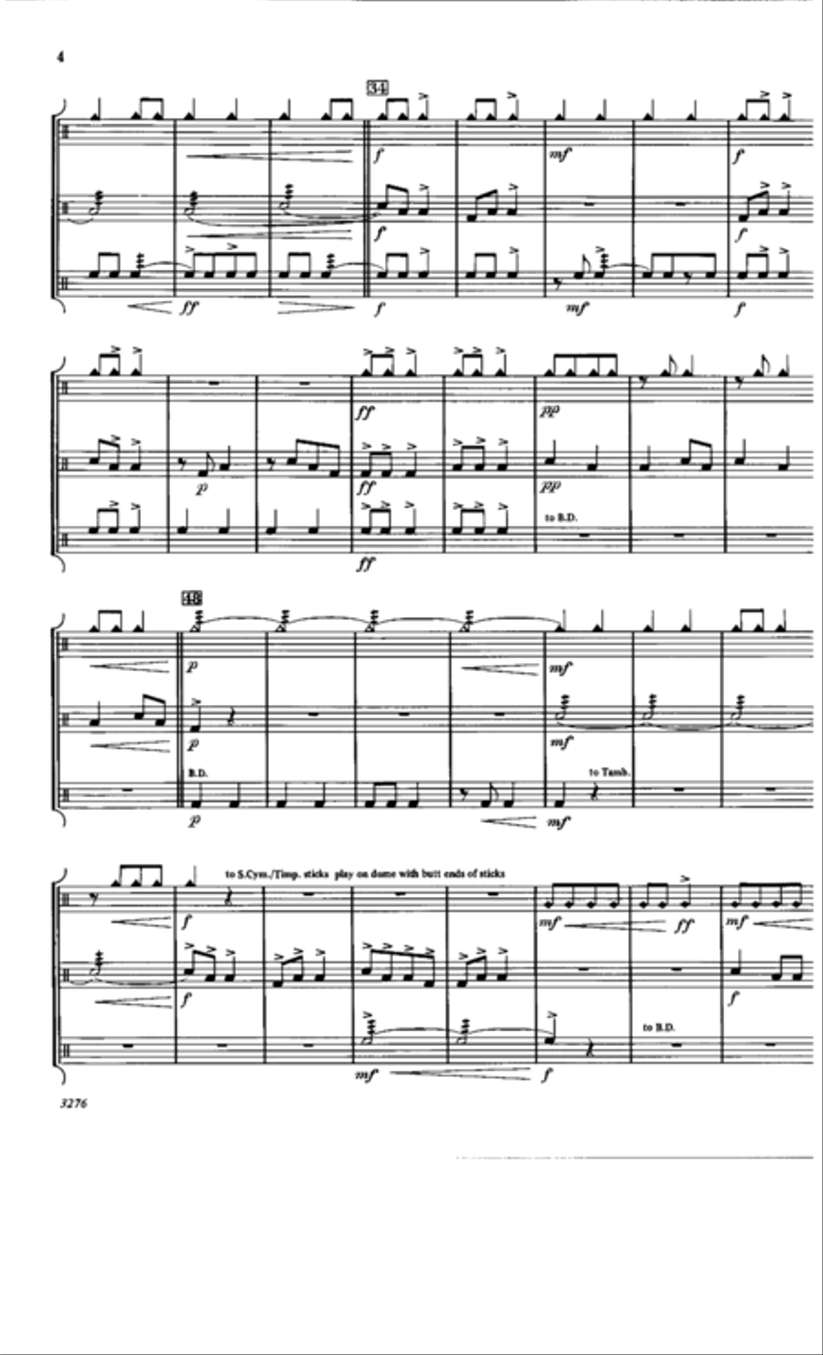 Holiday Suite for Percussion Percussion Ensemble scores gallery preview page 3