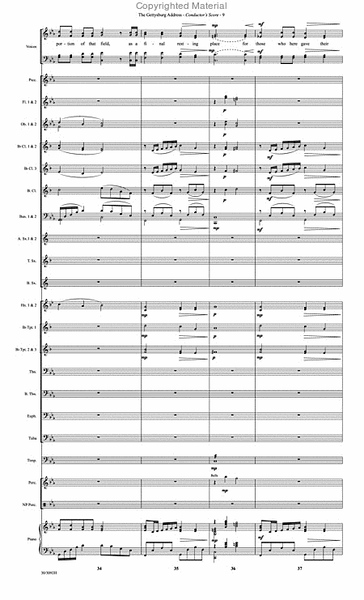 The Gettysburg Address - Wind Ensemble Score and Parts